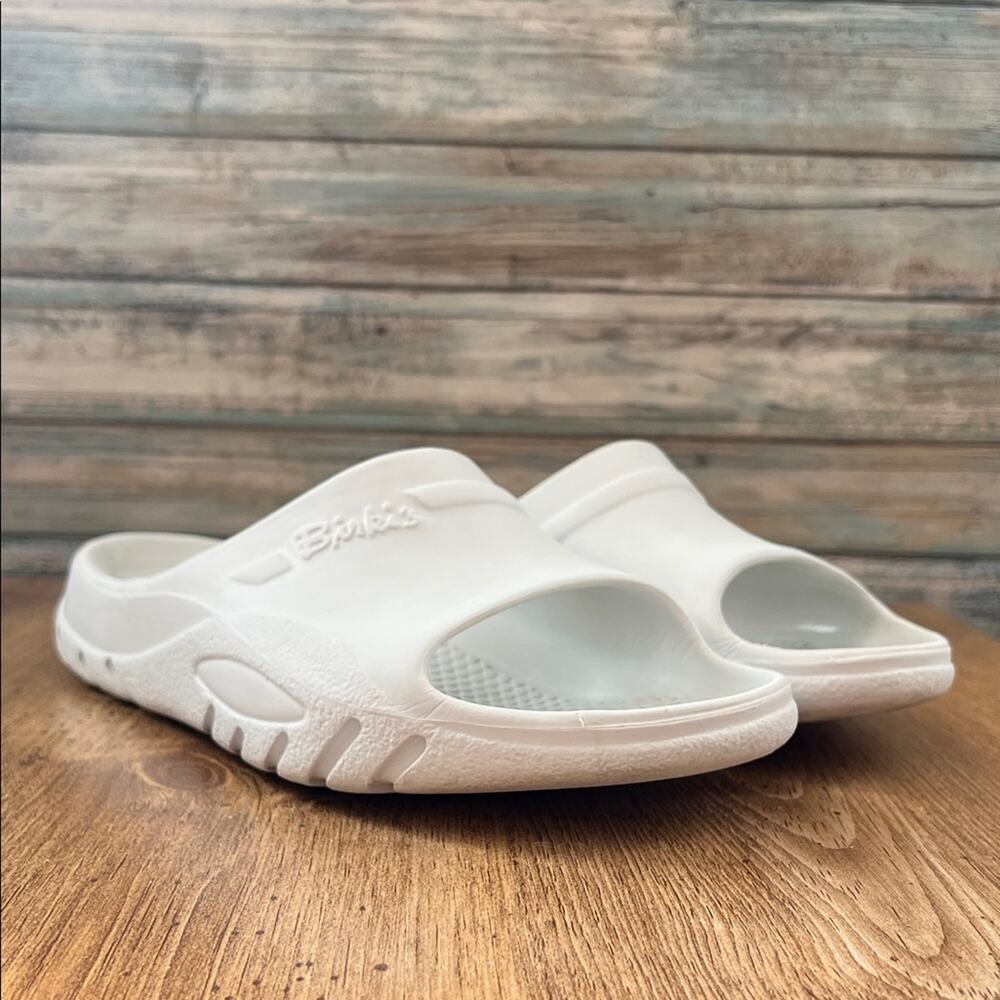 Birkenstock Birki’s Light Gray Slides